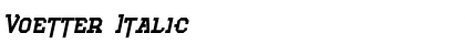 Download Voetter Italic Font Title Preview