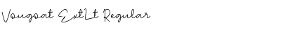 Download Vougoat ExtLt Regular Font Title Preview