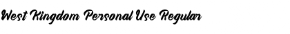 Download West Kingdom Personal Use Regular Font Title Preview