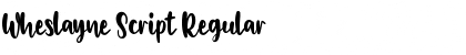 Download Wheslayne Script Regular Font Title Preview