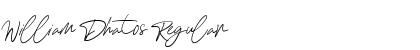 Download William Dhatos Regular Font Title Preview