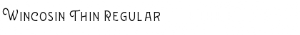 Download Wincosin Thin Regular Font Title Preview
