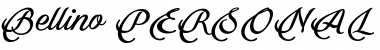 Download Bellino PERSONAL USE ONLY Regular Font Title Preview