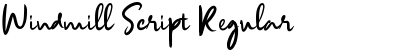 Download Windmill Script Regular Font Title Preview