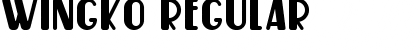 Download Wingko Regular Font Title Preview