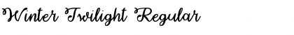 Download Winter Twilight Regular Font Title Preview