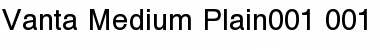 Download Vanta Medium Plain Font