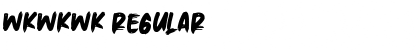 Download Wkwkwk Regular Font Title Preview