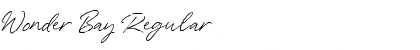 Download Wonder Bay Regular Font Title Preview
