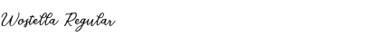 Download Wostella Regular Font Title Preview