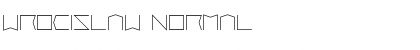 Download Wrocislaw Normal Font Title Preview