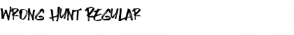 Download Wrong Hunt Regular Font Title Preview