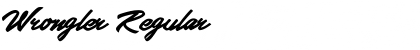 Download Wrongler Regular Font Title Preview