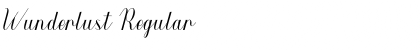 Download Wunderlust Regular Font Title Preview