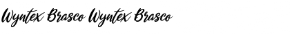 Download Wyntex Brasco Wyntex Brasco Font Title Preview