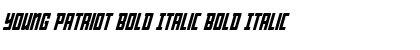 Download Young Patriot Bold Italic Bold Italic Font Title Preview