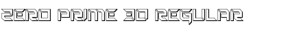 Download Zero Prime 3D Font