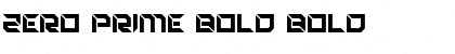 Download Zero Prime Bold Bold Font