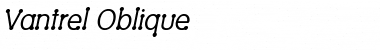 Download Vantrel Oblique Font