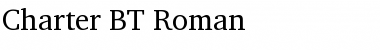 Download Charter BT Roman Font Title Preview