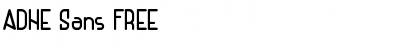Download ADHE Sans FREE Regular Font Title Preview