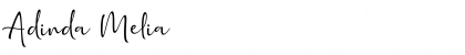 Download Adinda Melia regular Font Title Preview