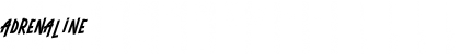 Download ADRENALINE Regular Font Title Preview