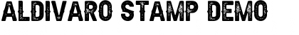 Download Aldivaro Stamp Demo Stamp Font Title Preview