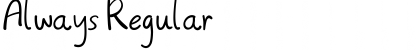 Download Always Regular Font Title Preview