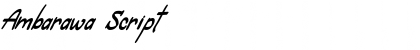 Download Ambarawa Script Font Title Preview