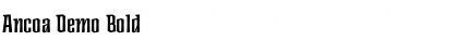 Download Ancoa Demo Bold Font Title Preview
