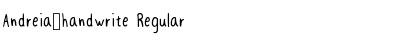 Download Andreia_handwrite Regular Font Title Preview