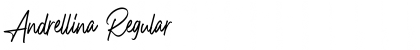 Download Andrellina Regular Font Title Preview