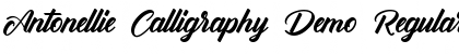 Download Antonellie Calligraphy Demo Regular Font Title Preview