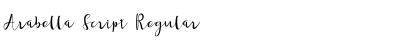 Download Arabella Script Regular Font Title Preview