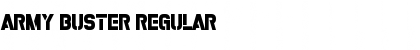 Download Army Buster Regular Font Title Preview