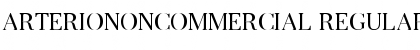 Download ArterioNonCommercial Regular Font Title Preview