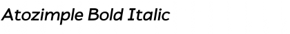 Download Atozimple Bold Italic Font Title Preview
