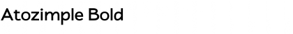 Download Atozimple Bold Font Title Preview