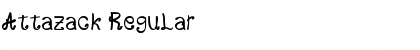 Download Attazack Regular Font Title Preview