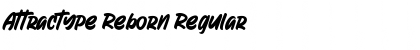Download Attractype Reborn Regular Font Title Preview