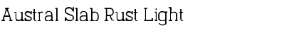 Download Austral Slab Rust Light Font Title Preview