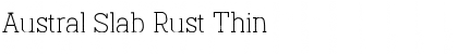 Download Austral Slab Rust Thin Font Title Preview