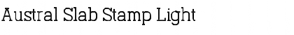 Download Austral Slab Stamp Light Font Title Preview