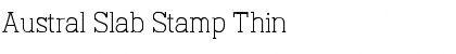 Download Austral Slab Stamp Thin Font Title Preview