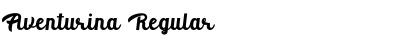 Download Aventurina Regular Font Title Preview