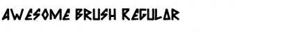 Download Awesome Brush Regular Font Title Preview