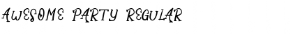 Download Awesome Party Regular Font Title Preview