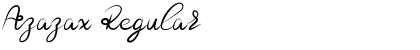 Download Azazax Regular Font Title Preview