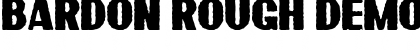 Download Bardon Rough Demo Rough Font Title Preview